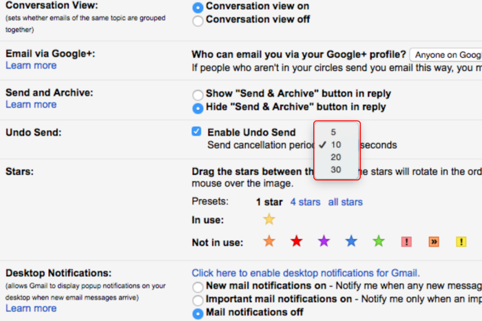 Cara membatalkan pesan di email