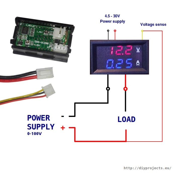 Cara pasang ampere meter digital