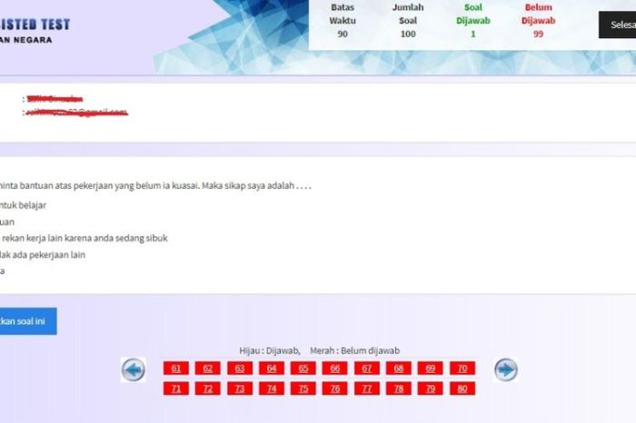 Contoh soal tkp cpns
