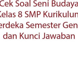 Kisi-Kisi Soal Seni Budaya Kelas 8 Semester 2 Kurikulum 2013