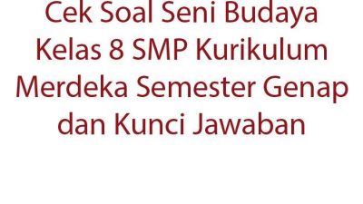 Kisi-Kisi Soal Seni Budaya Kelas 8 Semester 2 Kurikulum 2013
