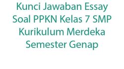 Kisi kisi soal pkn kelas 7 semester 1 kurikulum 2013