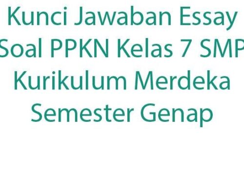Kisi-Kisi Soal PKn Kelas 7 Semester 1 Kurikulum 2013