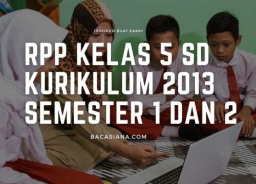 RPP Kelas 5 Panduan Lengkap Pembelajaran