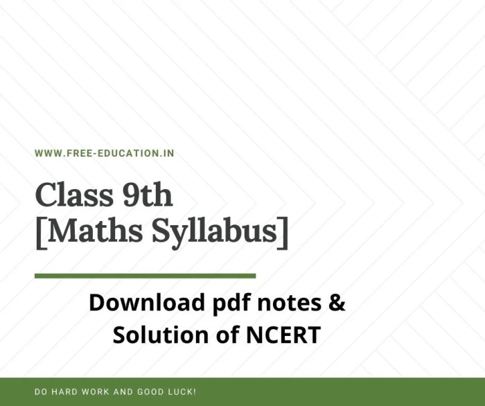 Silabus matematika kelas 9