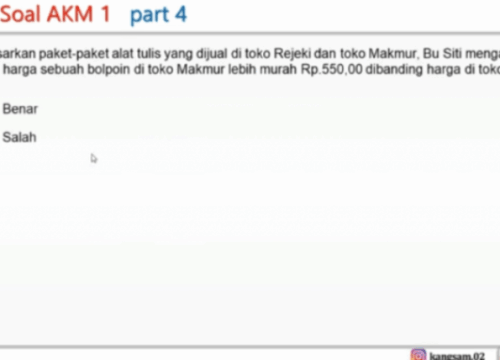 Soal AKM Kelas 4 Panduan Lengkap