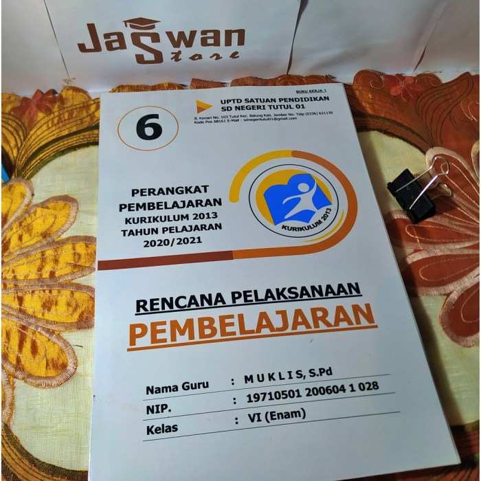 Rpp tematik kelas 6 semester 2 kurikulum 2013 revisi 2020