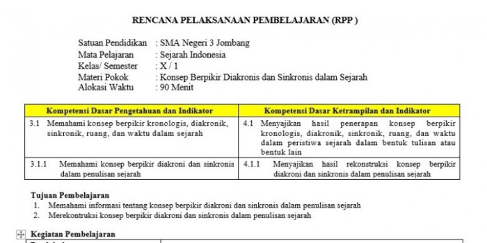 Contoh rpp daring sma