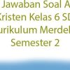 Soal Agama Kristen Kelas 6 Semester 2