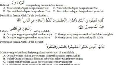 Soal ujian agama islam kelas 2 sd semester genap