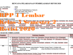 RPP 1 Lembar Kelas 5 Semester 2 Revisi 2020