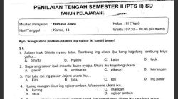 Soal pts kelas 4 semester 1 pdf