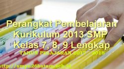Perangkat pembelajaran kurikulum 2013 smp revisi 2017