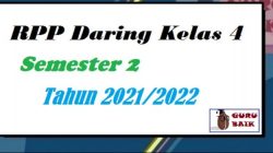 Rpp daring kelas 4 semester 2
