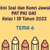 Kisi-Kisi PAS Kelas 6 Semester 1 2021 Panduan Sukses