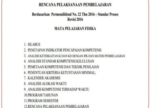 RPP Kurikulum 2013 Revisi 2016 SD Panduan Lengkap