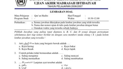 Soal UTS PAI Kelas 6 Semester 1 Panduan Lengkap