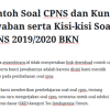 Contoh Soal Tes CPNS 2018 Panduan Lengkap
