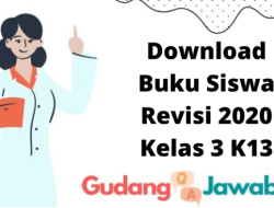 Download Silabus Kelas 3 Semester 1 Revisi 2020