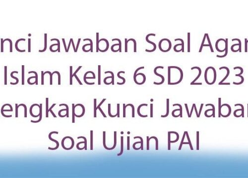 Soal Ujian Agama Islam SD Kelas 6 2020-2021