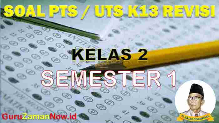 Kisi kisi soal pts kelas 2 semester 1
