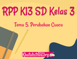 RPP Tema 3 Kelas 5 Revisi 2017 Panduan Lengkap