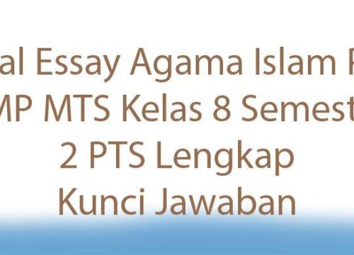 Soal Ujian Sekolah SMP 2020 Agama Islam