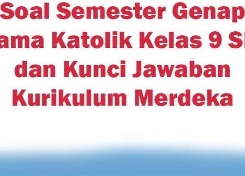 Soal PAS Pendidikan Agama Kristen Kelas 9 Semester 2