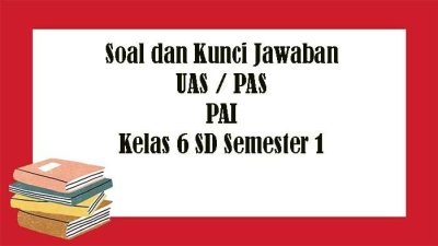 Soal UTS Agama Islam Kelas 6 Semester 1