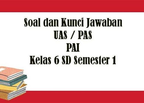 Soal UTS Agama Islam Kelas 6 Semester 1