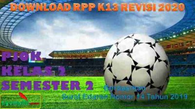 Rpp 1 lembar kelas 2 semester 2 revisi 2020
