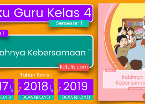 KKM Kelas 4 SD Kurikulum 2013 Revisi 2018