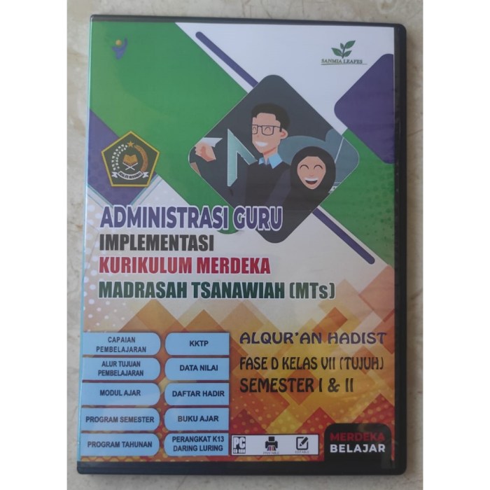 Administrasi guru smp kurikulum 2013 revisi 2018