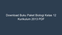 Download Buku Biologi Kelas 12 Kurikulum 2013