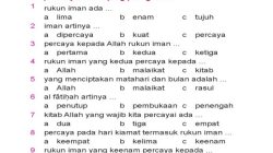 Soal uts agama islam kelas 1 sd kurikulum 2013