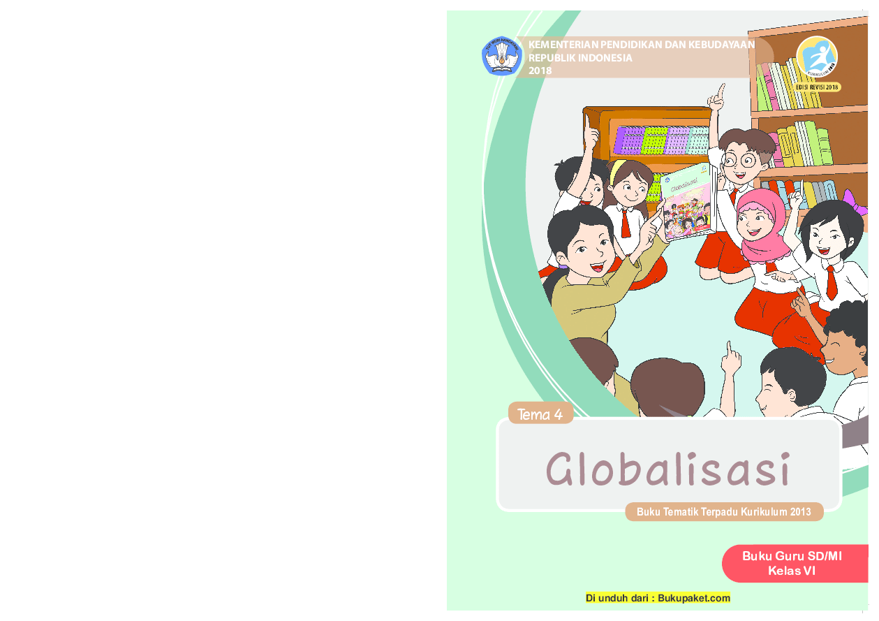 Buku guru kelas 6 kurikulum 2013 revisi 2016