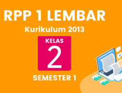 RPP Daring Kelas 1 Semester 2 Panduan Lengkap