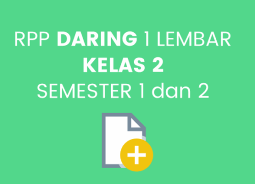 RPP Daring Kelas 2 Semester 2 Lengkap