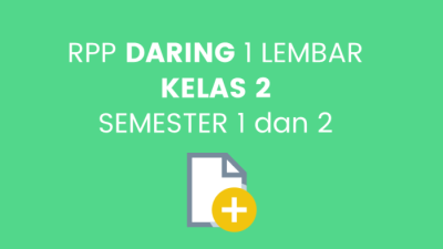RPP 1 Lembar Kelas 2 Semester 1 dan 2