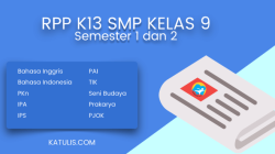 RPP Bahasa Indonesia SMP Kelas 9 Kurikulum 2013 Revisi 2017
