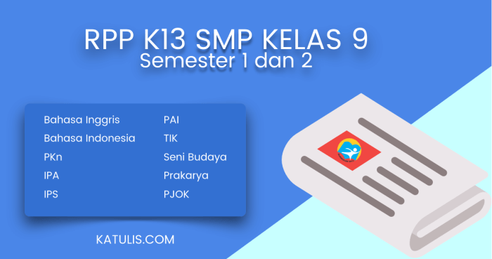 Rpp bahasa indonesia smp kelas 9 kurikulum 2013 revisi 2017