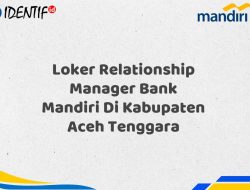 Loker Relationship Manager Bank Mandiri Di Kabupaten Aceh Tenggara Tahun 2025 (Lamar Sekarang)