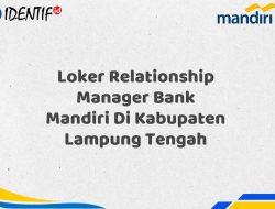 Loker Relationship Manager Bank Mandiri Di Kabupaten Lampung Tengah Tahun 2025 (Resmi)