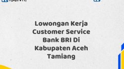 Lowongan Kerja Customer Service Bank BRI Di Kabupaten Aceh Tamiang Tahun 2025 (Daftar Sekarang)