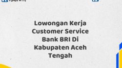 Lowongan Kerja Customer Service Bank BRI Di Kabupaten Aceh Tengah Tahun 2025 (Resmi)