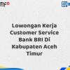 Lowongan Kerja Customer Service Bank BRI Di Kabupaten Aceh Timur Tahun 2025 (Lamar Sekarang)