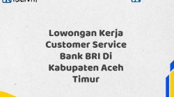 Lowongan Kerja Customer Service Bank BRI Di Kabupaten Aceh Timur Tahun 2025 (Lamar Sekarang)