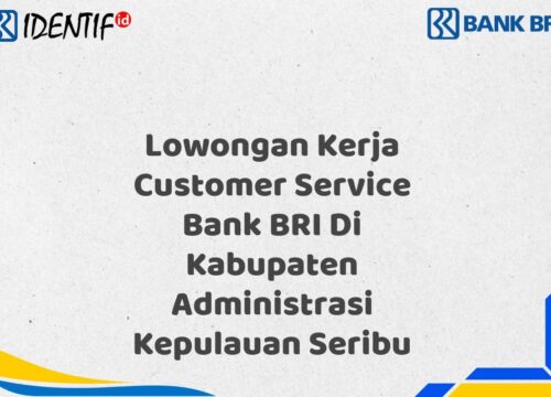 Lowongan Kerja Customer Service Bank BRI Di Kabupaten Administrasi Kepulauan Seribu Tahun 2025 (Buruan Daftar Sekarang)