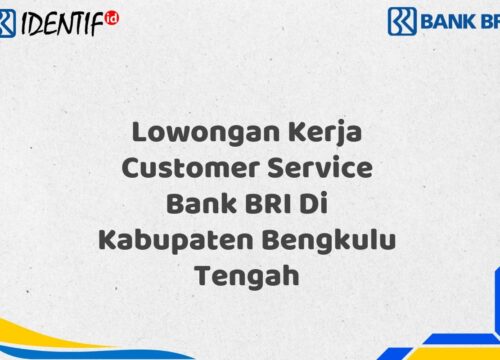 Lowongan Kerja Customer Service Bank BRI Di Kabupaten Bengkulu Tengah Tahun 2025 (Apply Now)