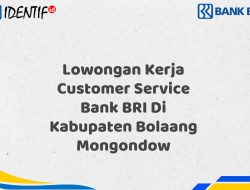 Lowongan Kerja Customer Service Bank BRI Di Kabupaten Bolaang Mongondow Tahun 2025 (Buruan Daftar Sekarang)